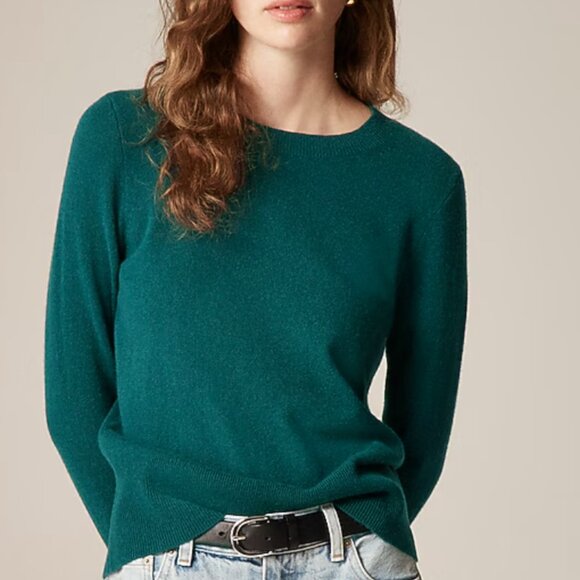 J.Crew Cashmere Classic-Fit Crewneck Sweater - Picture 3 of 3